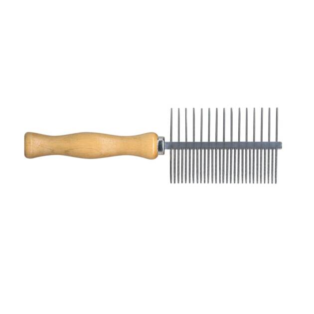 IDéalDog - Peigne bois - Double