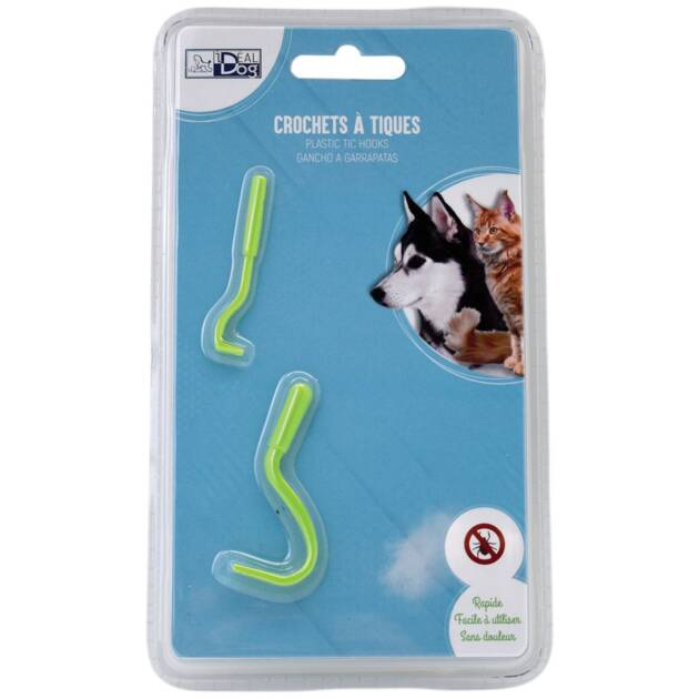 IDéalDog - Crochet à tiques - Vert