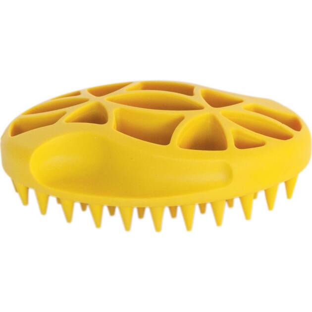 Brosse caoutchouc - Large - Jaune