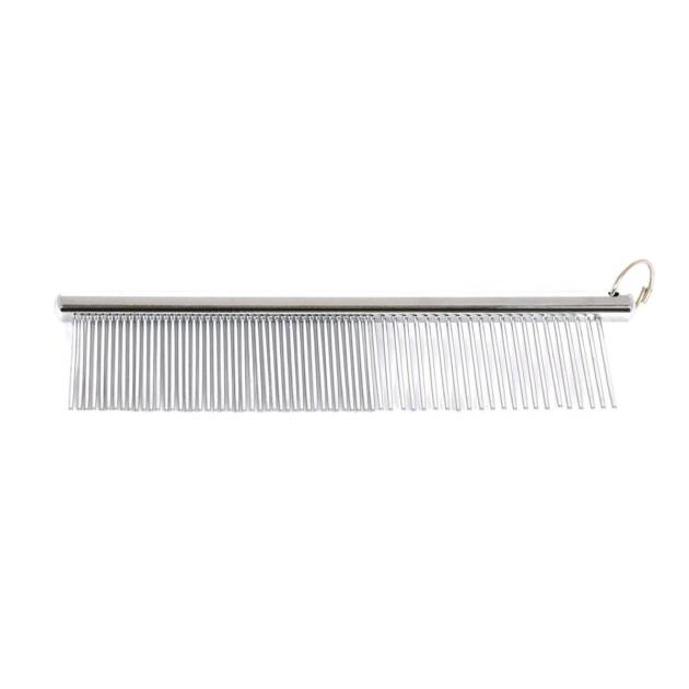 IDéalDog - Peigne double - Acier - 11.5 cm
