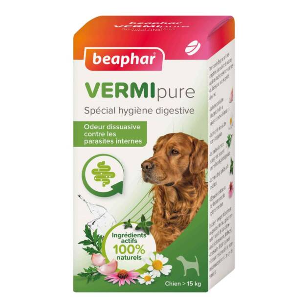 Beaphar - Vermipure - Chien de plus de 15 kg