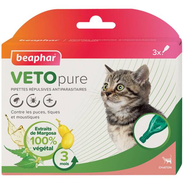 Beaphar - Pipettes chaton - 3 pièces