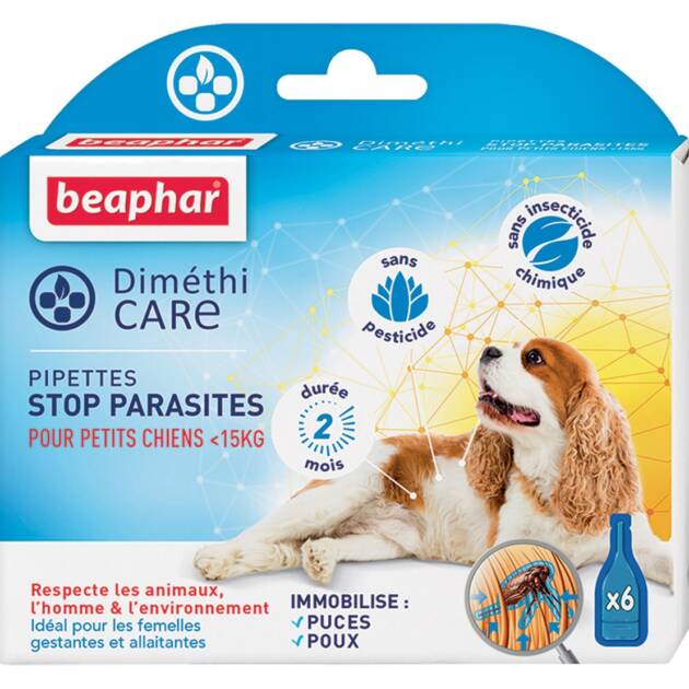 Beaphar - Pipettes stop parasites - Petit chien - 6 pièces