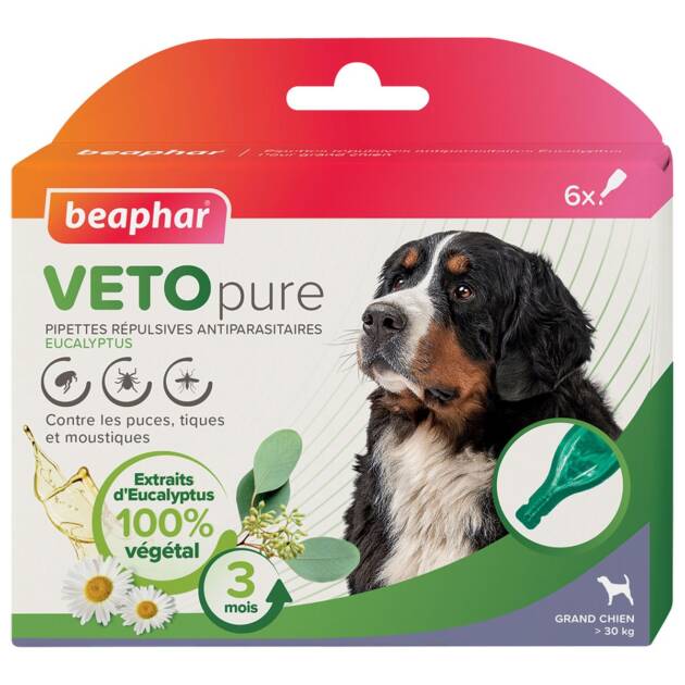 Beaphar - Pipettes grand chien - 6 pièces