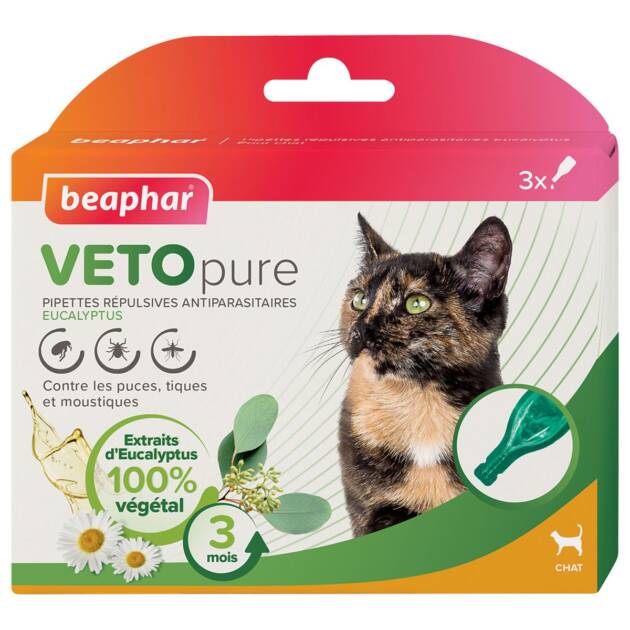 Beaphar - Pipettes chat - 3 pièces