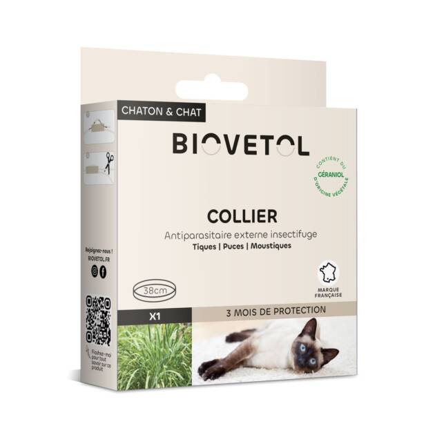 Biovétol - Collier antiparasitaires - Chaton & chat