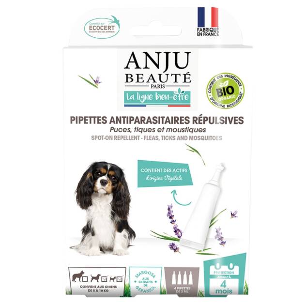 Anju - Pipette antiparasitaire - Petit chien - >10 kg