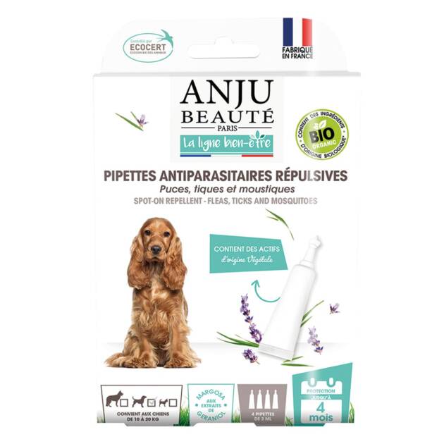 Anju - Pipette antiparasitaire - Chien moyen - >20 kg