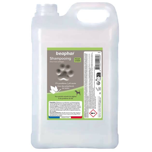 Béaphar - Shampoing Empreinte doux tous pelages - 3l.