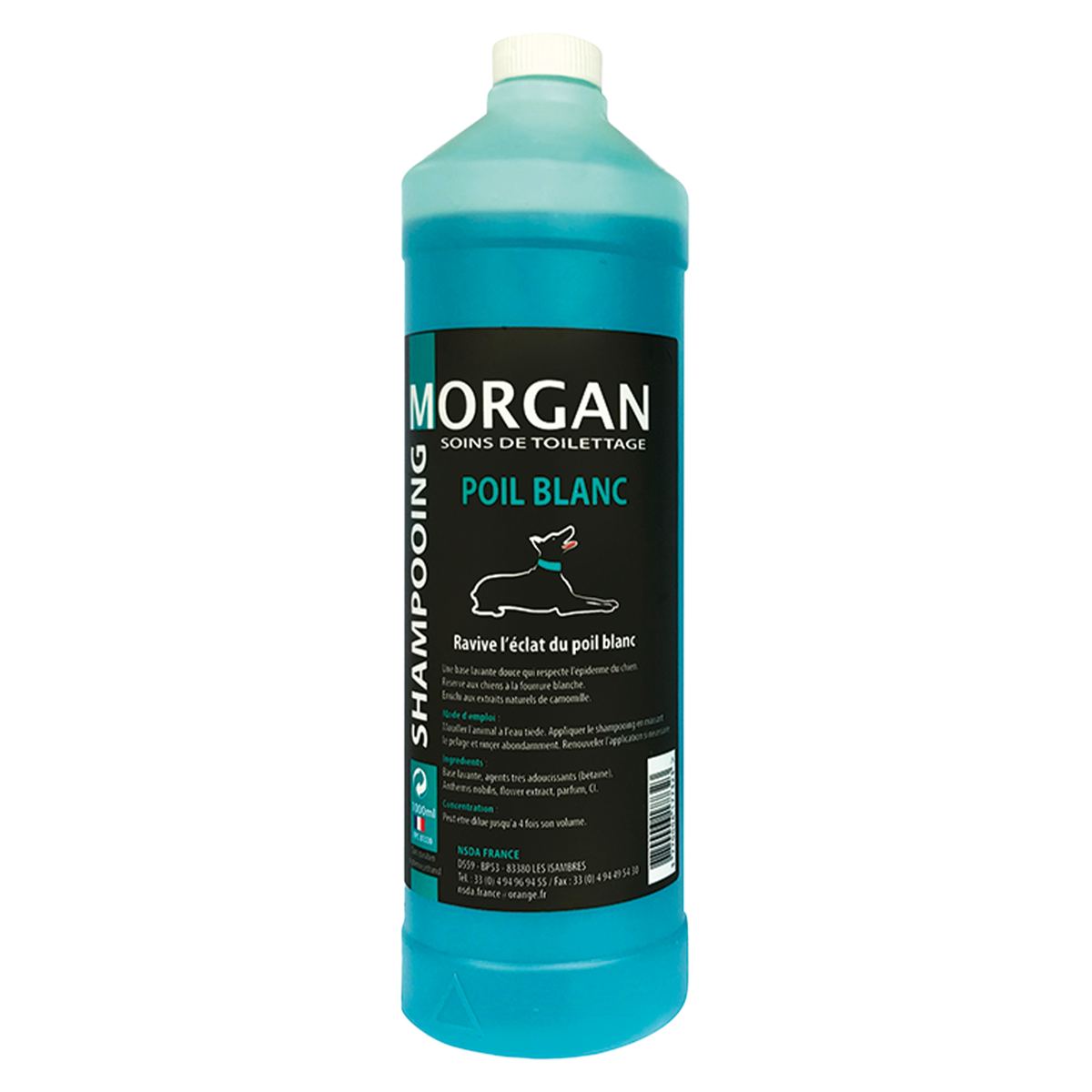Morgan - Shampoing Poils Blancs - 1l