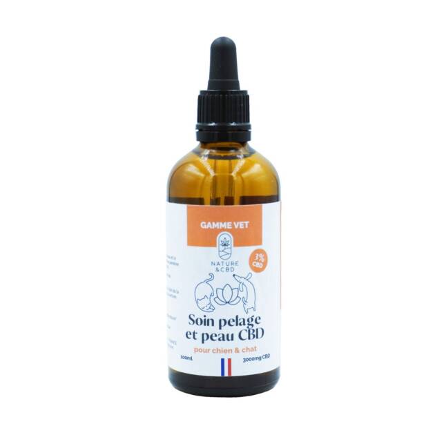 Huile CBD pelage et peau - Chien/Chat - 100 ml
