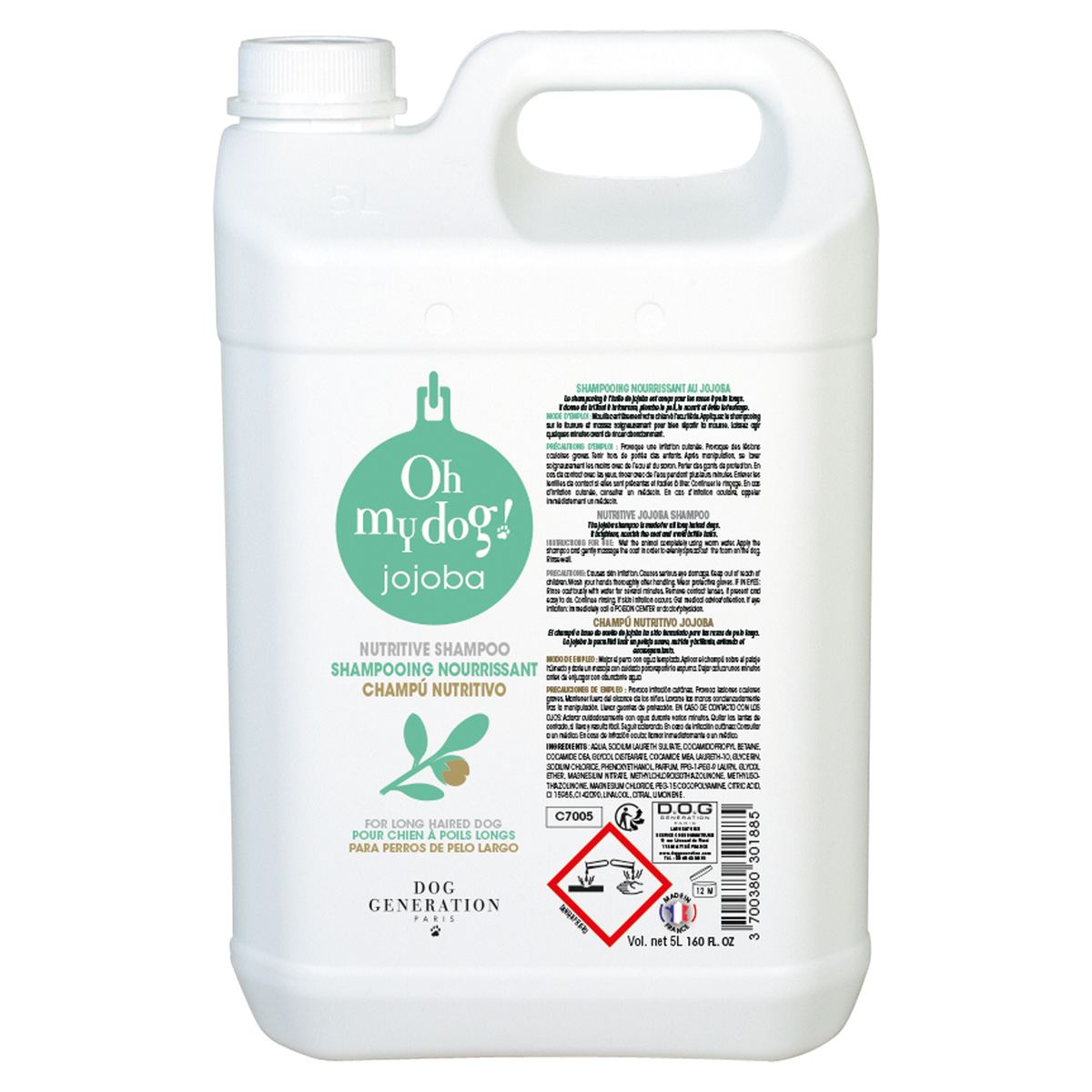 Oh my Dog! - Shampoing jojoba - 5l.
