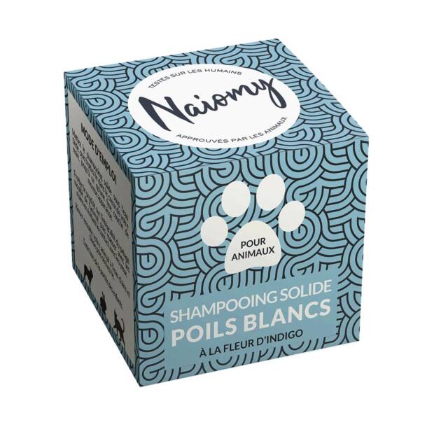 Naiomy - Shampoing solide poils blancs - 60 ml