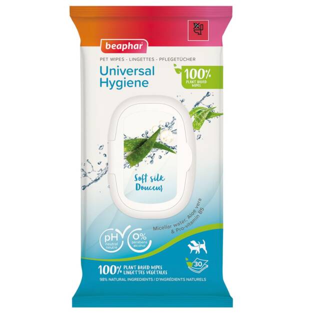 Béaphar - Lingettes universelles végétales - 30 lingettes