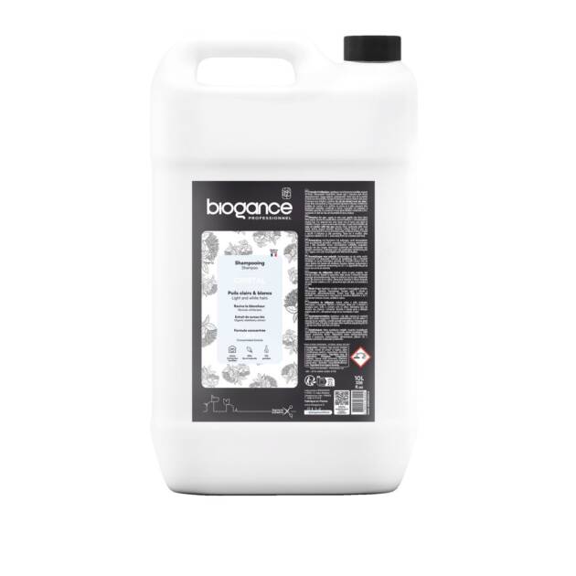 Biogance - Shampoing Cristal pelage blanc - 10 litres