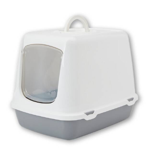 Maison de toilette Oscar - Blanc/gris
