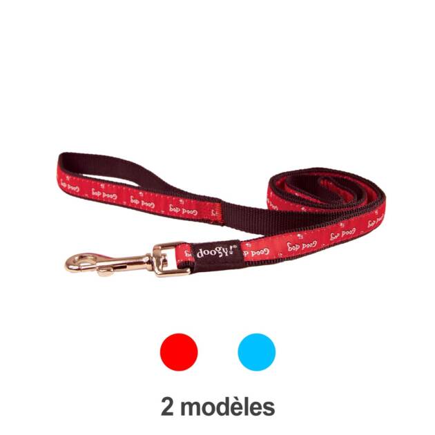 Laisse Relax - 16 mm*120 cm - Good Dog Rouge