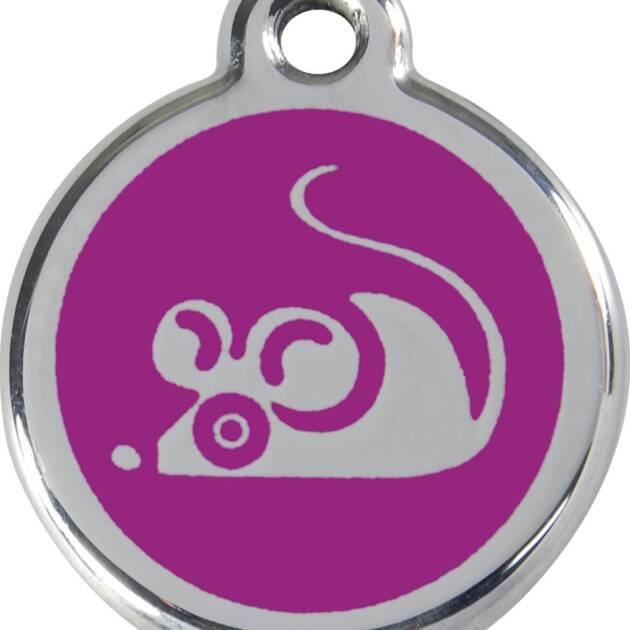 Red Dingo - Médaille chat - 20 mm - Violet Souris