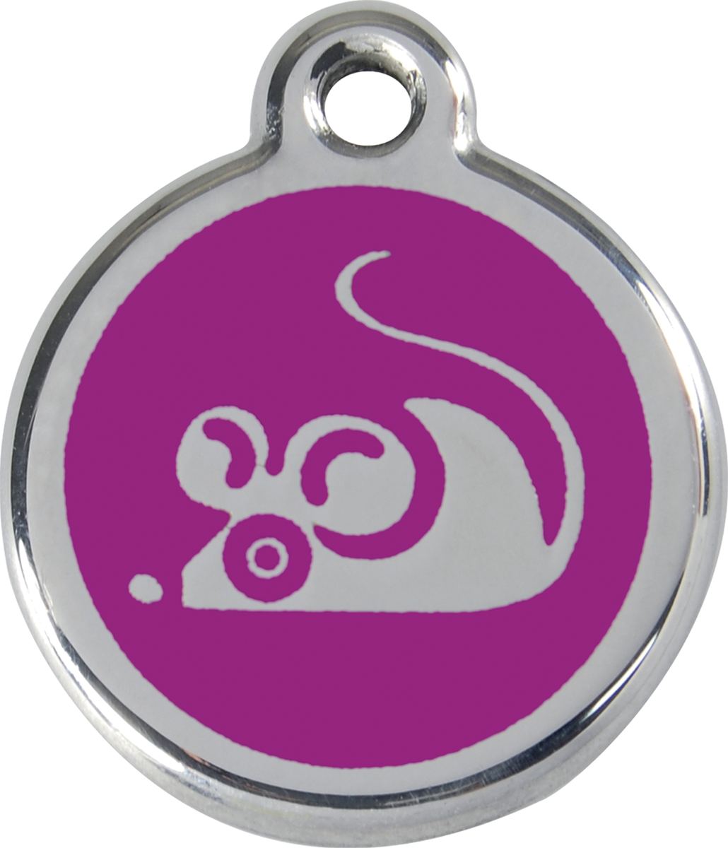 Red Dingo - Médaille chat - 20 mm - Violet Souris