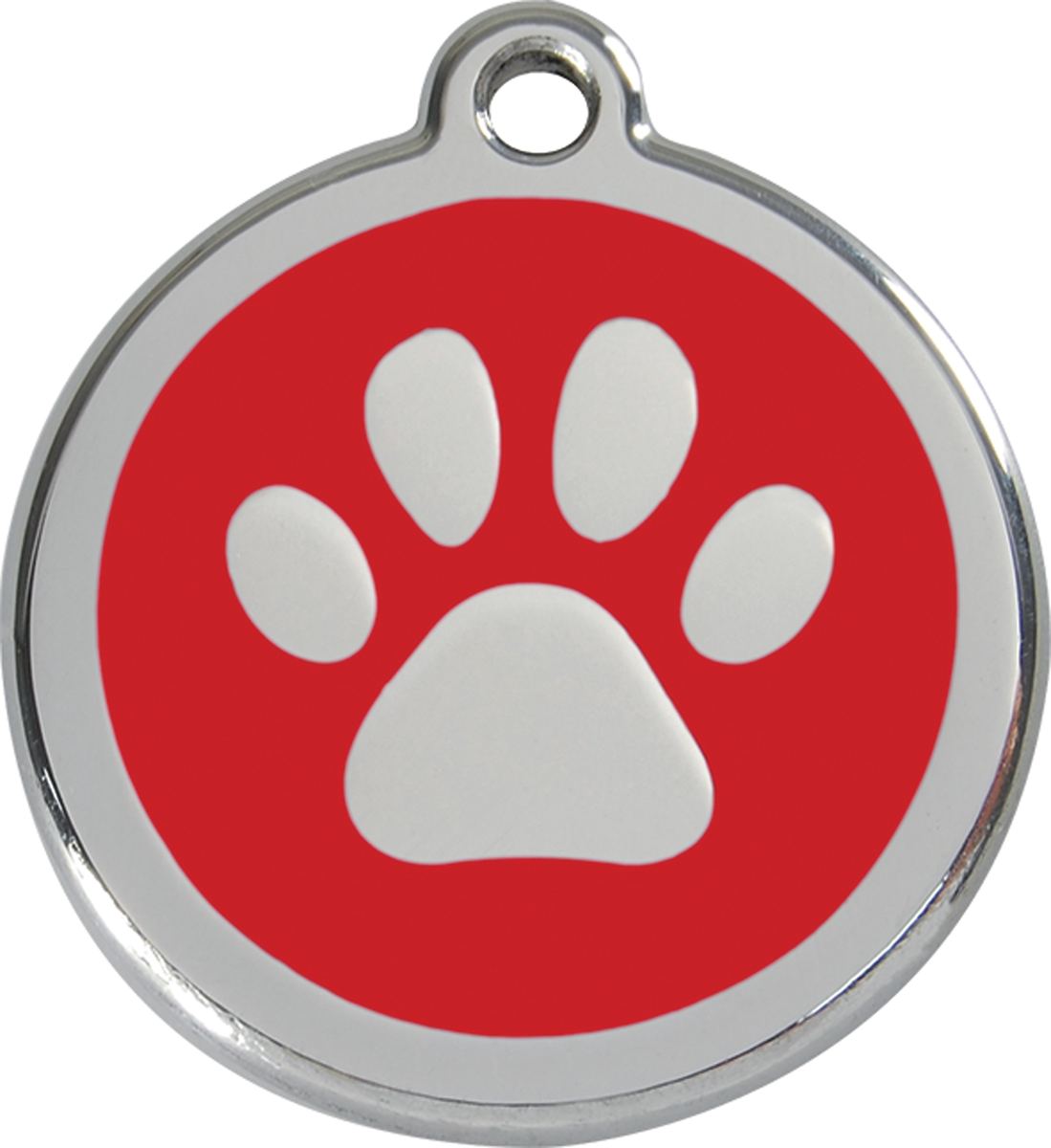 Red Dingo - Médaille chien - 20 mm - Rouge Patte