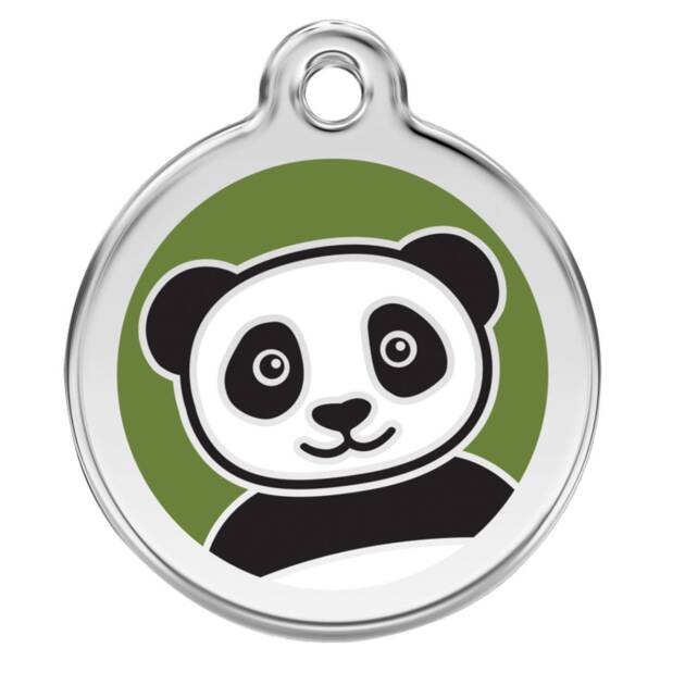 Red Dingo - Médaille chien - 20 mm - Vert Panda