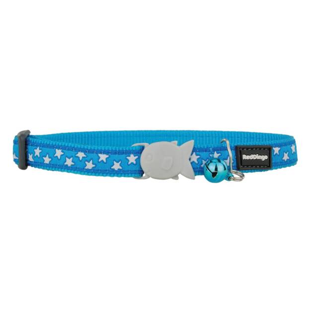 Red Dingo - Collier chat fantaisie -Bleu Etoiles