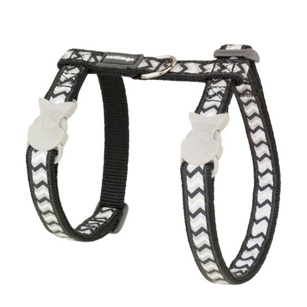 Red Dingo - Harnais + Laisse Reflective - Noir