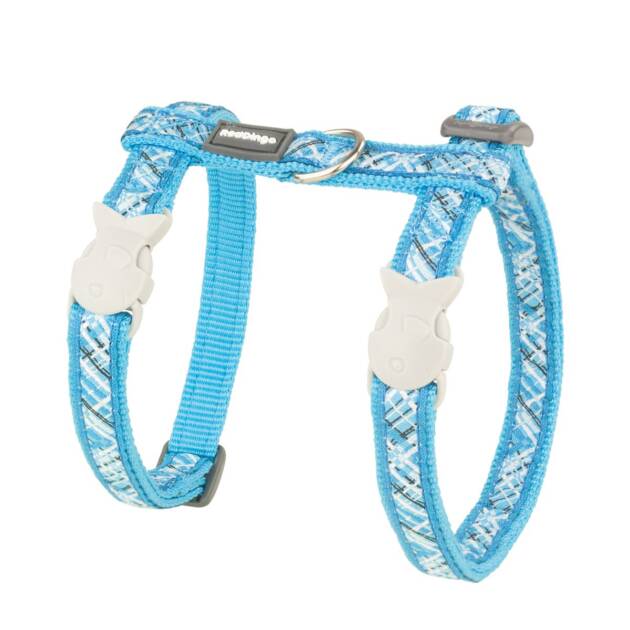 Red Dingo - Harnais + Laisse - Turquoise Flanno