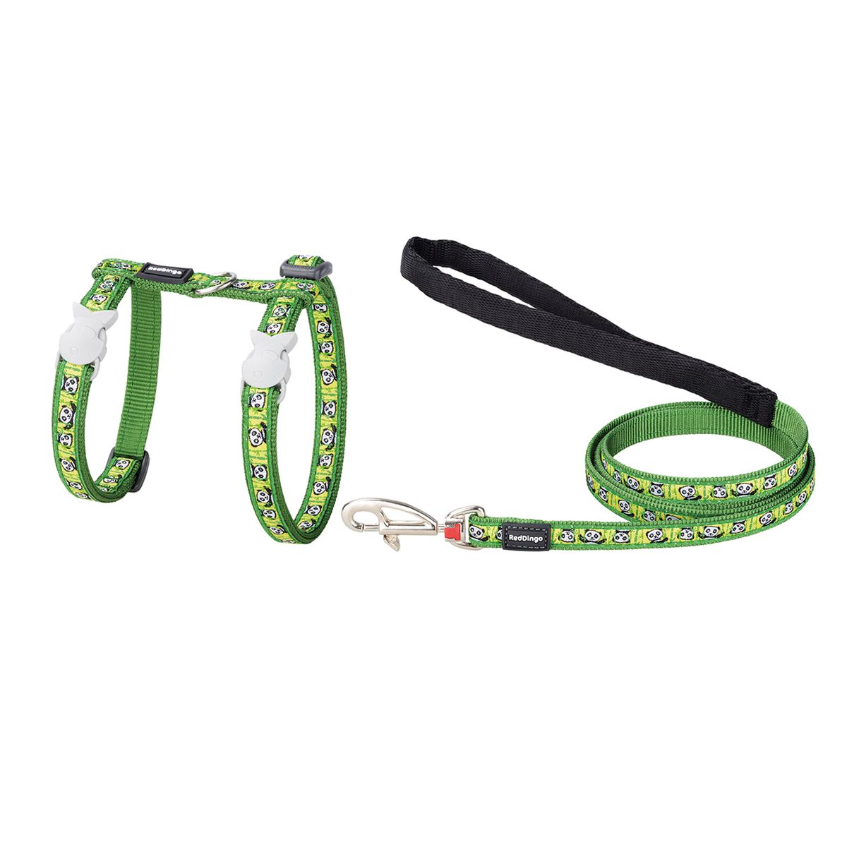 Red Dingo - Harnais + Laisse - Vert Panda