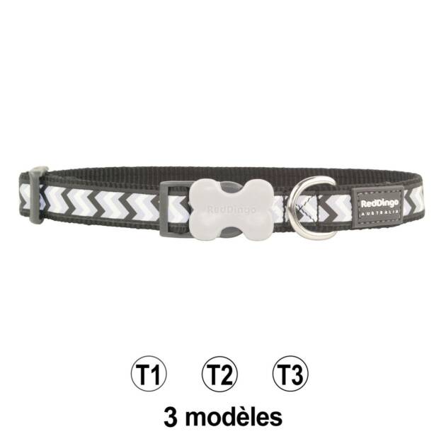 Red Dingo - Collier régl. reflectif - 20-32 cm*12 mm