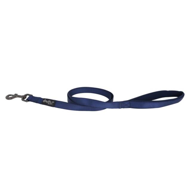 Doogy - Classica - Laisse 120 cm*20 mm - Bleur marine