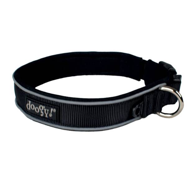 Doogy Sport - Collier Basica - 45-51*3.5 cm - Noir