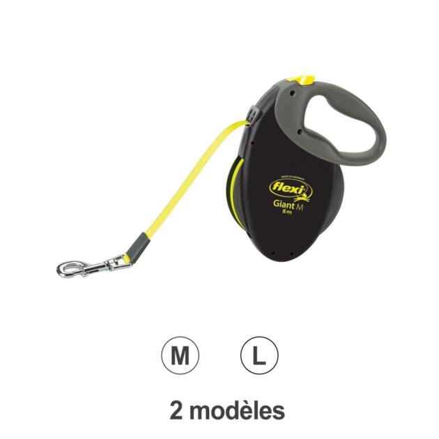 Flexi - Néon - Sangle GIANT M - 8 m