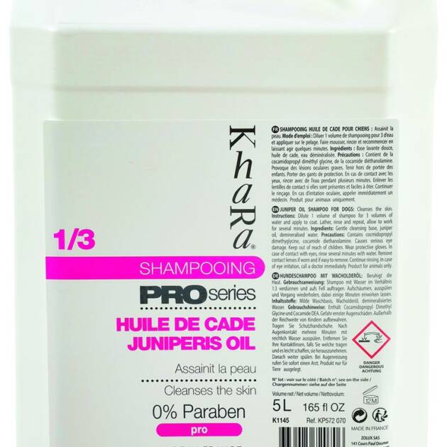 Khara - Shampoing Huile de cade - 5l.