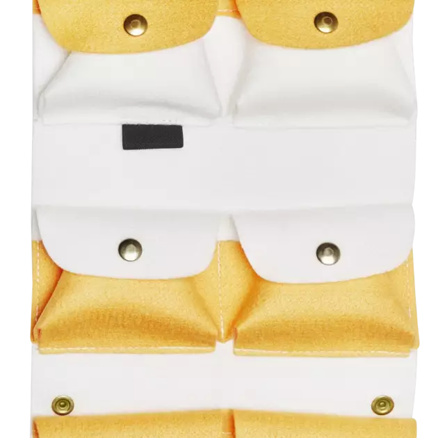 Etui avec 6  pochettes en feutre pour 30 peignes