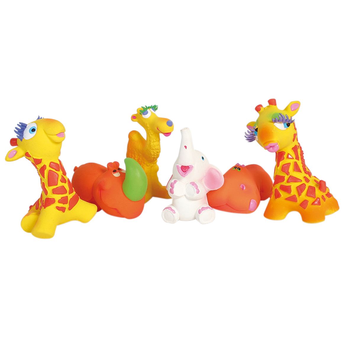 Lot de 24 jouets en latex "La Savane"