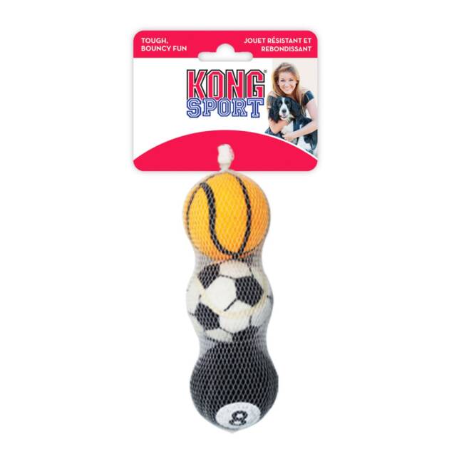 Kong - Sportball - Lot de 3 balles - Taille M
