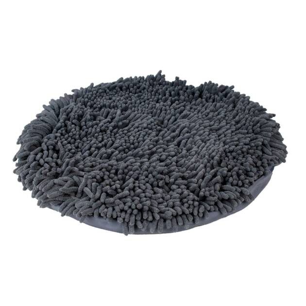 Tapis de fouille circulaire gris