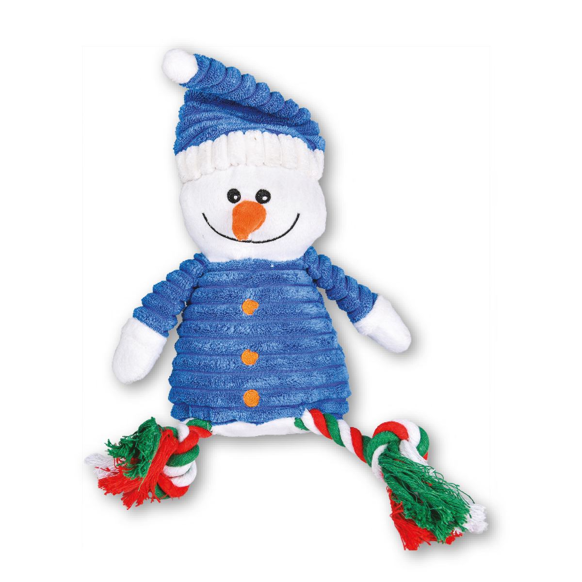 Peluche Bonhomme de neige - Corde - Sonore