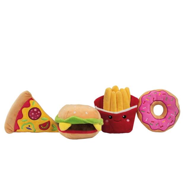 Lot de peluche "Fast Food" - 5 pièces