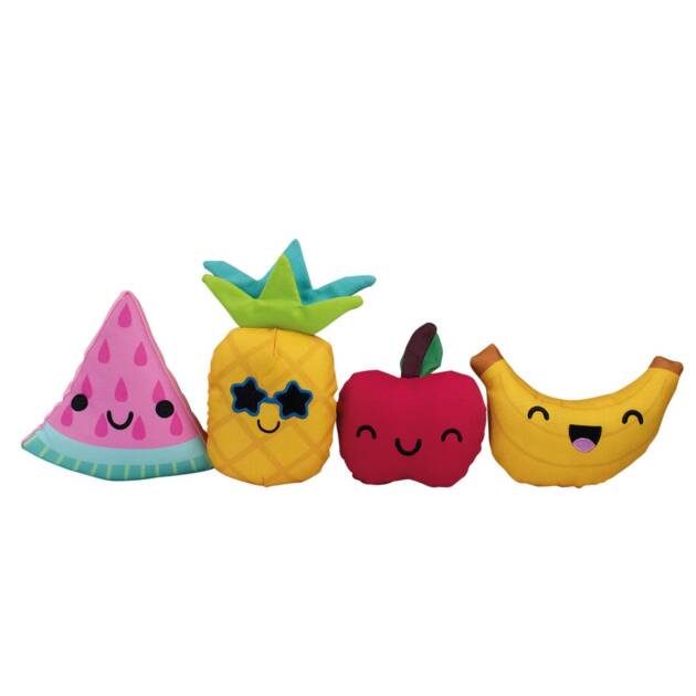 Lot de peluche "Fun Fruits" - 4 pièces