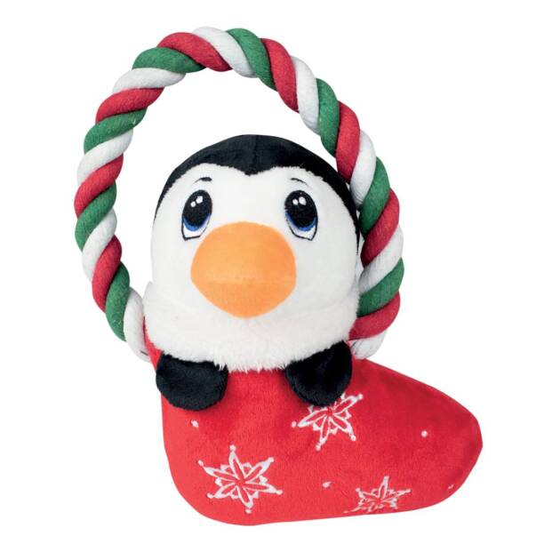 Peluche - Pingouin avec corde