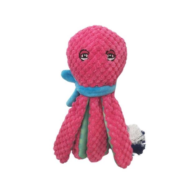 Peluche Poulpe recyclée - 18 cm