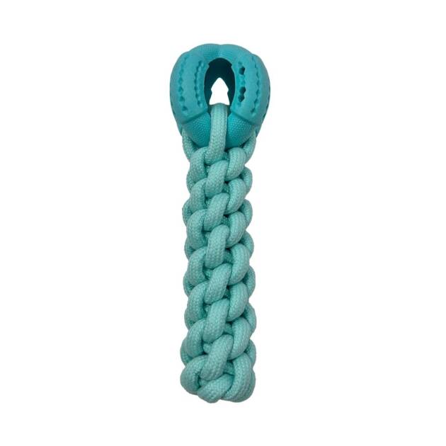 Doogy - Jouet TPR Rope Ball - 28 cm
