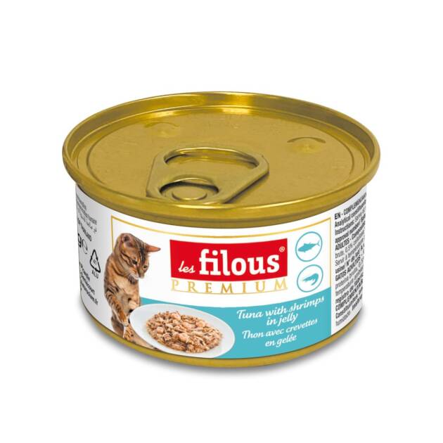 Les Filous - Boîtes en gelée en sauce - Thon/Crevettes