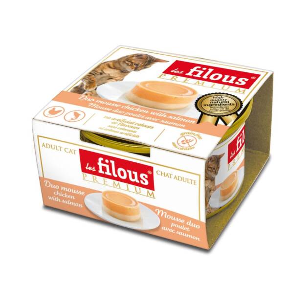 Les Filous - Mousse duo - Poulet/Saumon