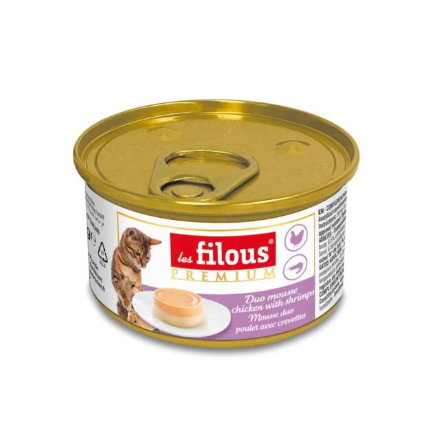 Les Filous - Mousse duo - Poulet/Crevettes
