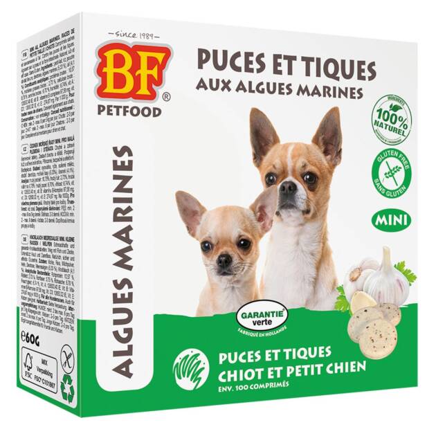 BF Petfood - Puces & Tiques - Algues marines - Mini