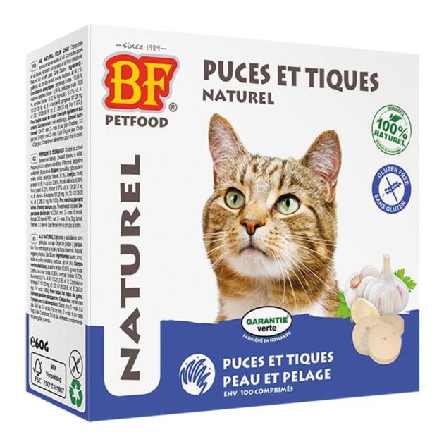 BF Petfood - Friandises chats - Anti-puces naturel - 100 pièces
