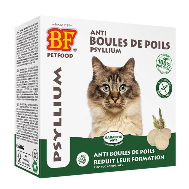 BF Petfood - Friandises chats - Anti-boules de poils - 100 pièces